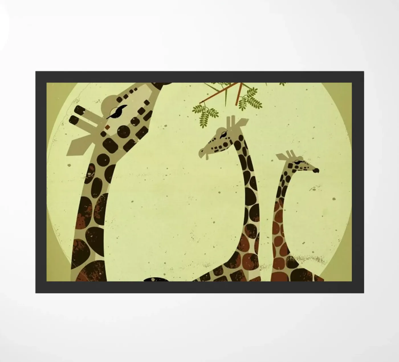 Giraffes deurmat van Dieter Braun