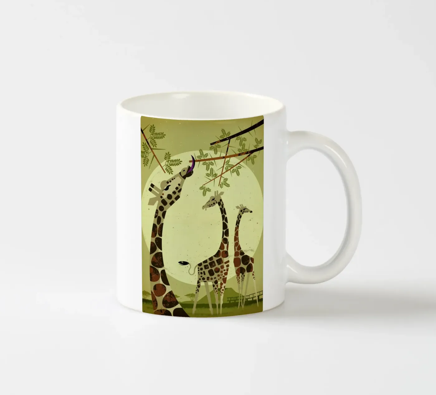 Giraffes ceramic mug by Dieter Braun