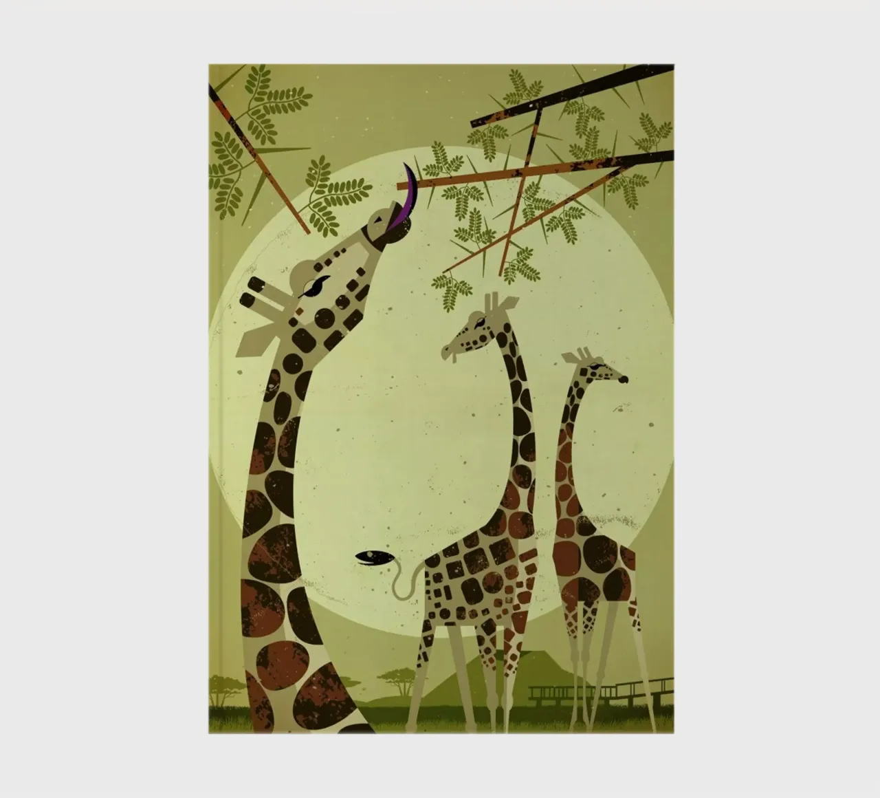 Giraffes notebook by Dieter Braun