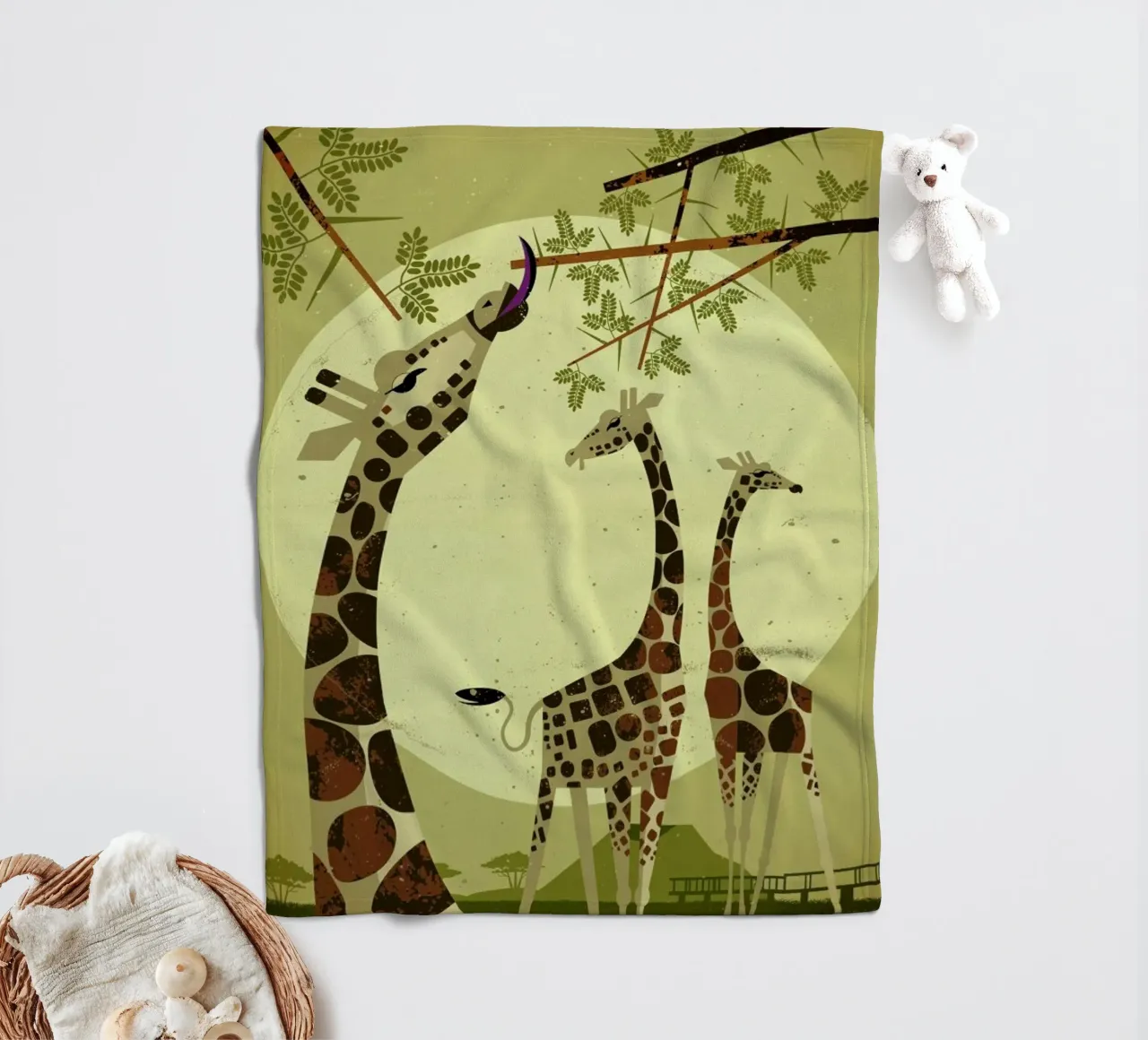Giraffes coperta in pile da Dieter Braun