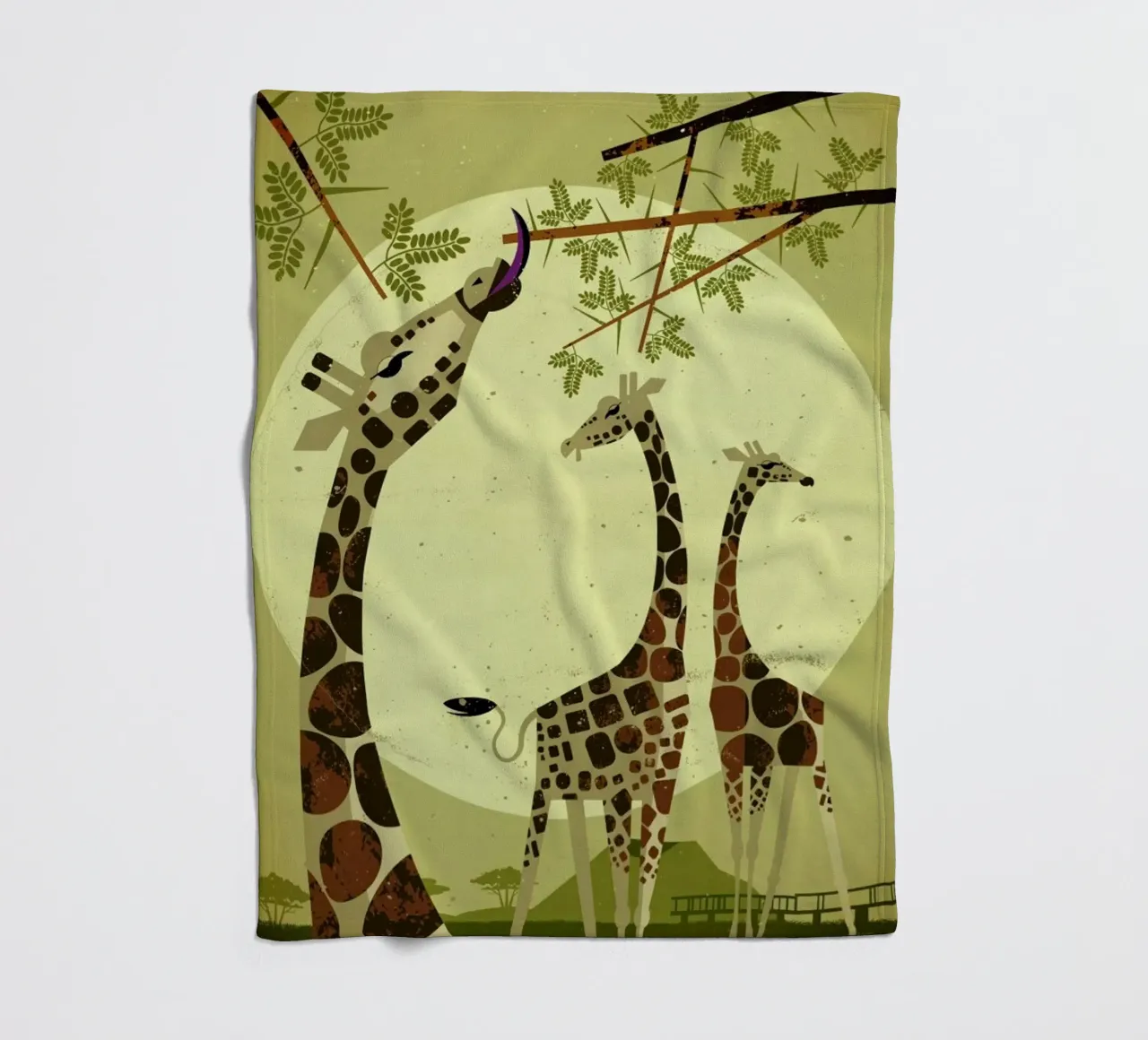 Giraffes coperta in pile da Dieter Braun