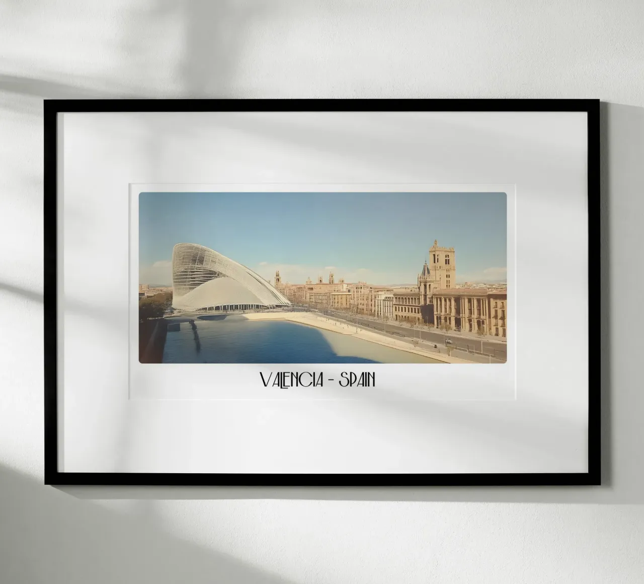 Paesaggio urbano di Valencia - Spagna Moderna Vintage poster da ClubArt