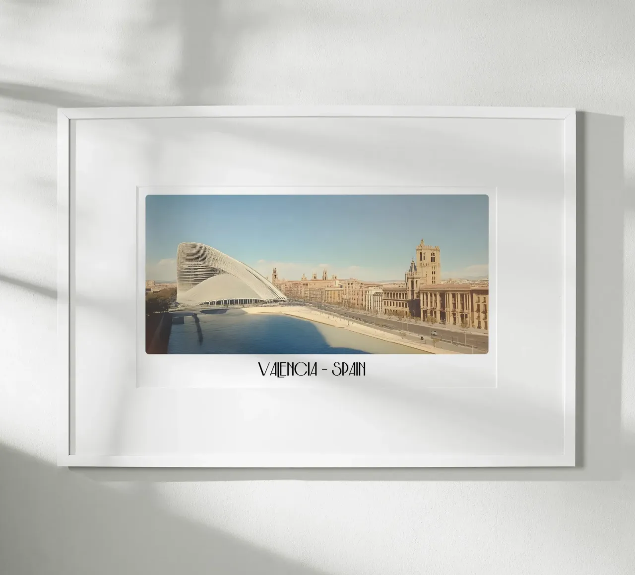 Paesaggio urbano di Valencia - Spagna Moderna Vintage poster da ClubArt