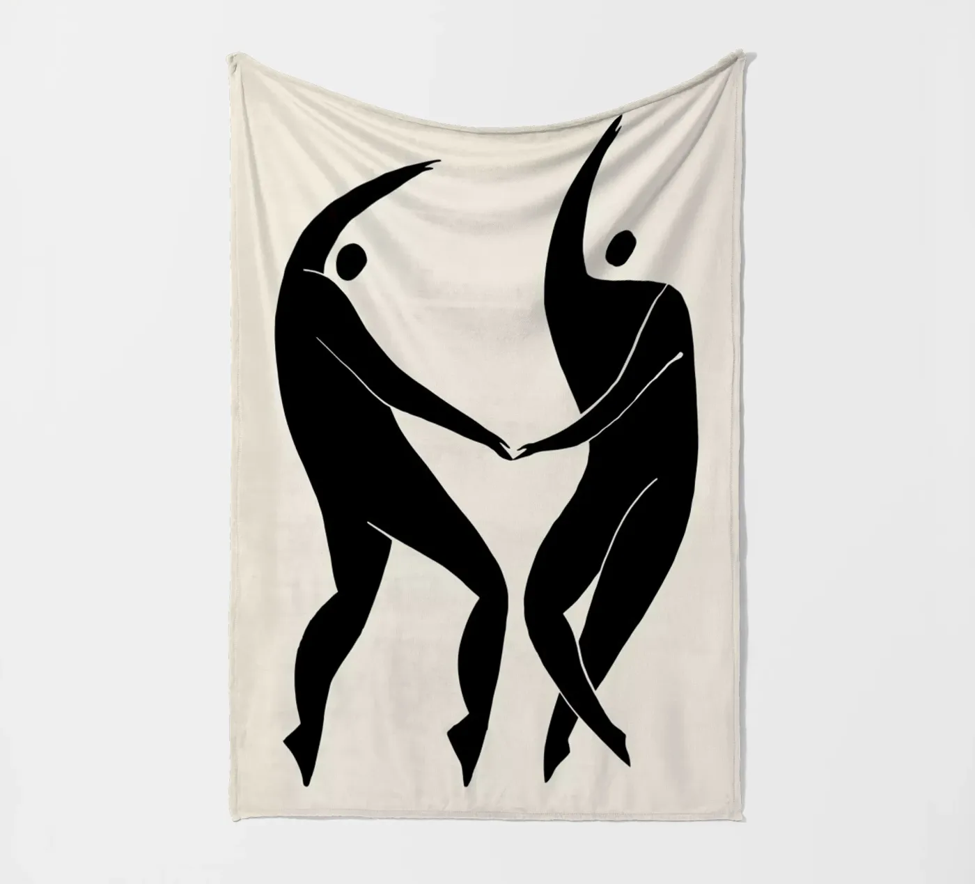 Dancing Figures 2 Fleecedecke von Graphite