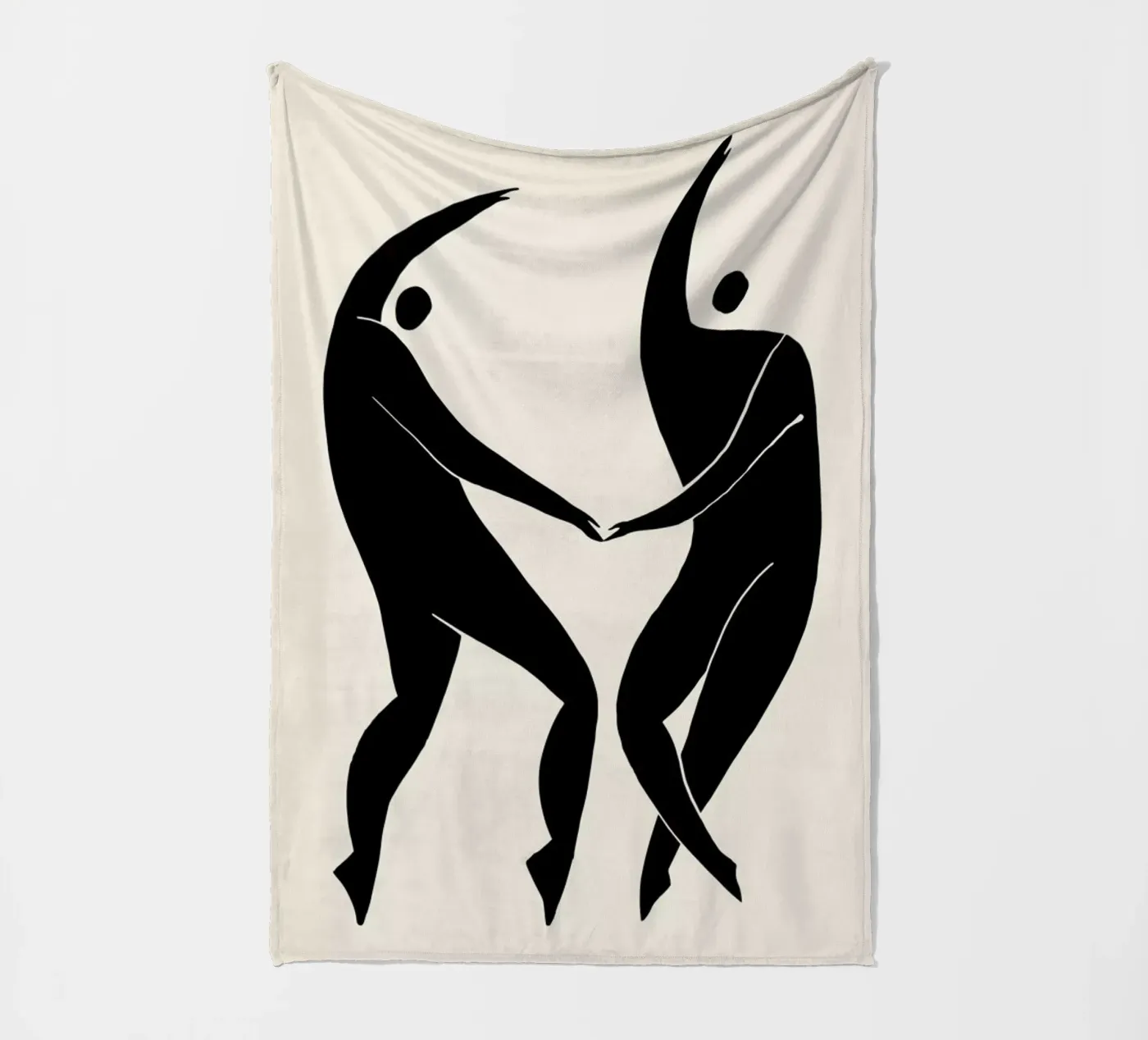 Dancing Figures 2 fleecedeken van Graphite