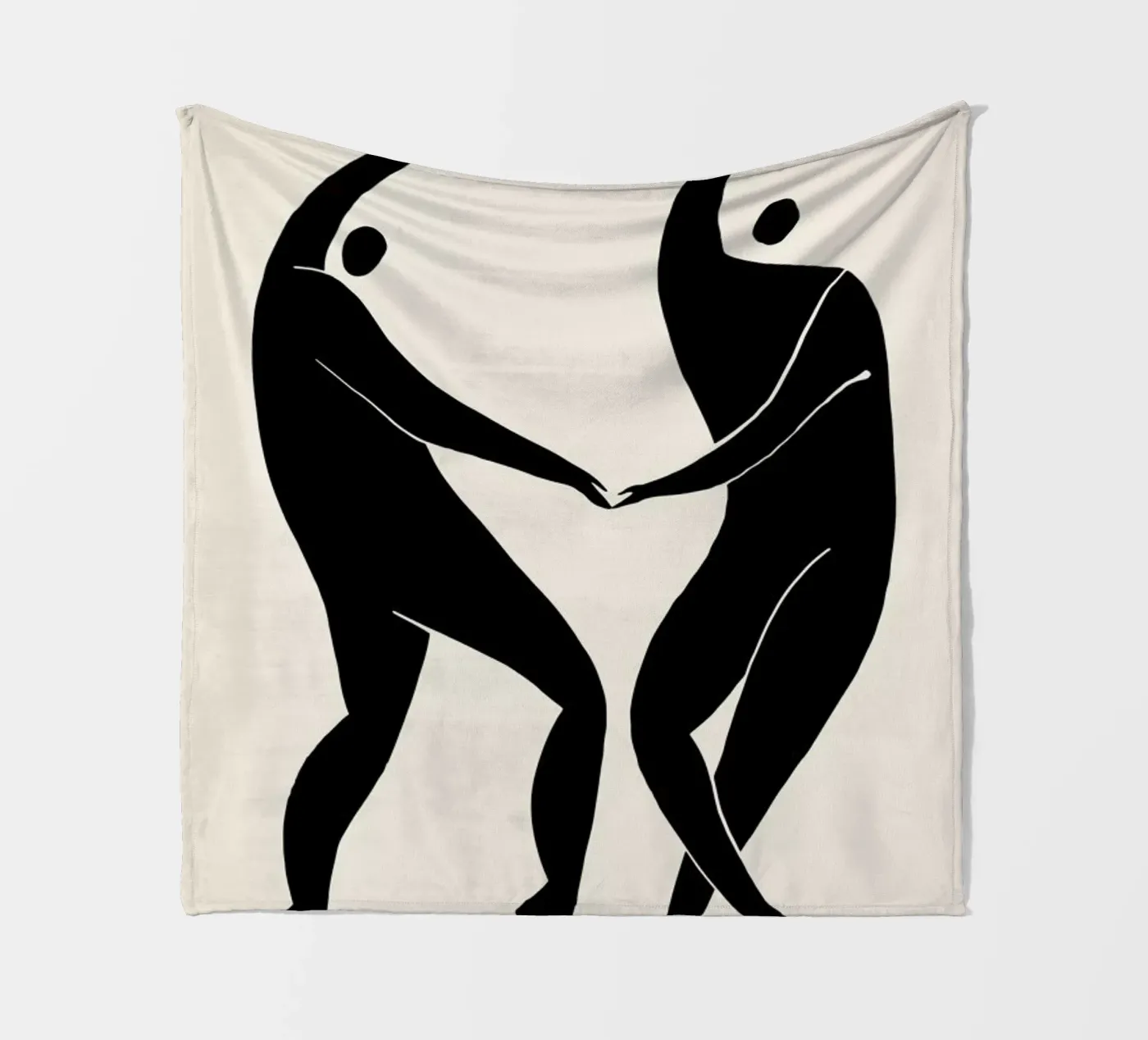 Dancing Figures 2 fleecedeken van Graphite