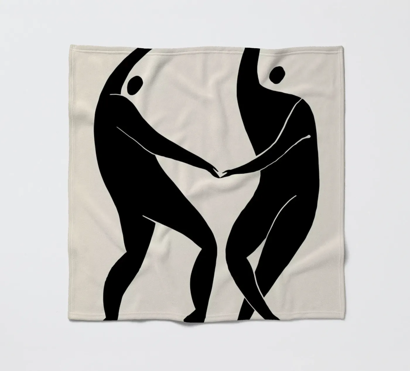 Dancing Figures 2 fleecedeken van Graphite