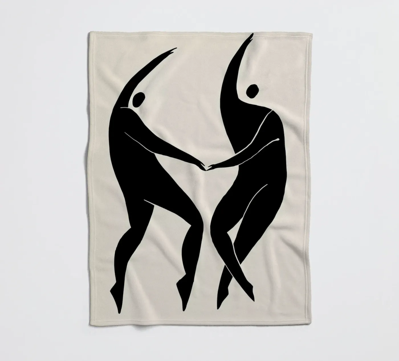 Dancing Figures 2 fleecedeken van Graphite