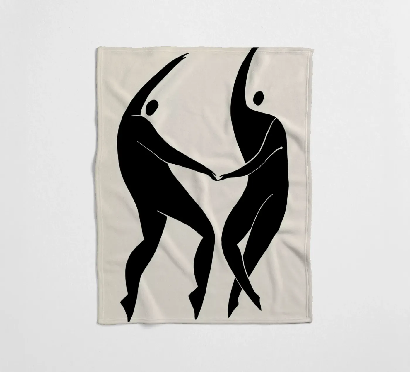 Dancing Figures 2 fleecedeken van Graphite
