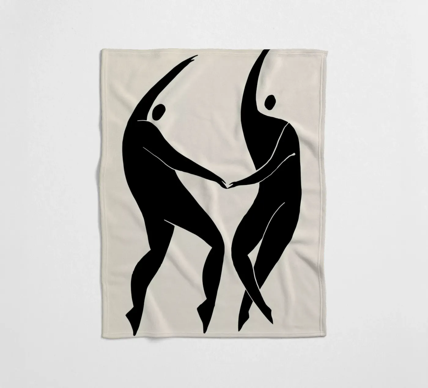 Dancing Figures 2 Fleecedecke von Graphite