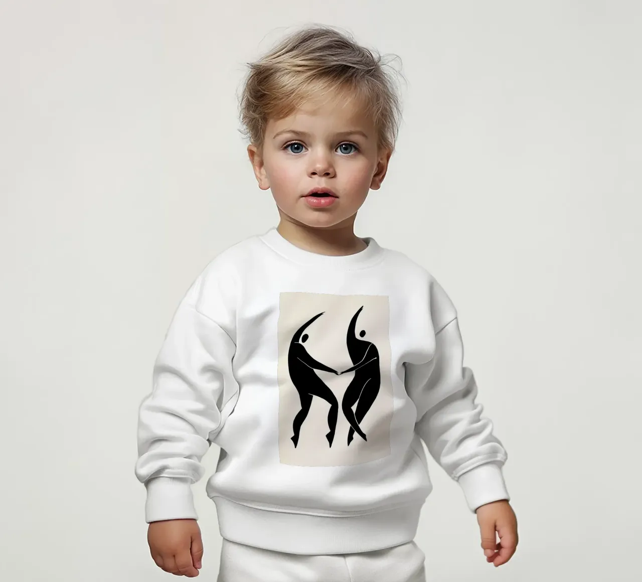 Dancing Figures 2 baby sweatshirt by Graphite