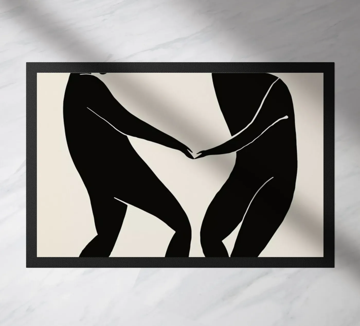 Dancing Figures 2 deurmat van Graphite