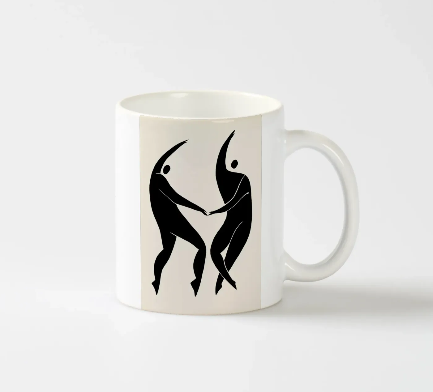 Dancing Figures 2 ceramic mug by Graphite