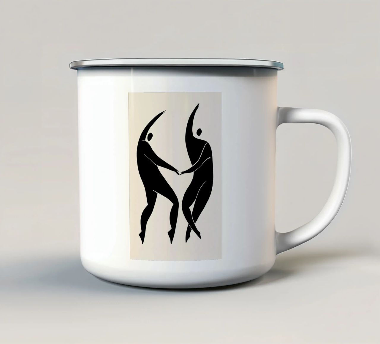 Dancing Figures 2 tazza in smalto da Graphite
