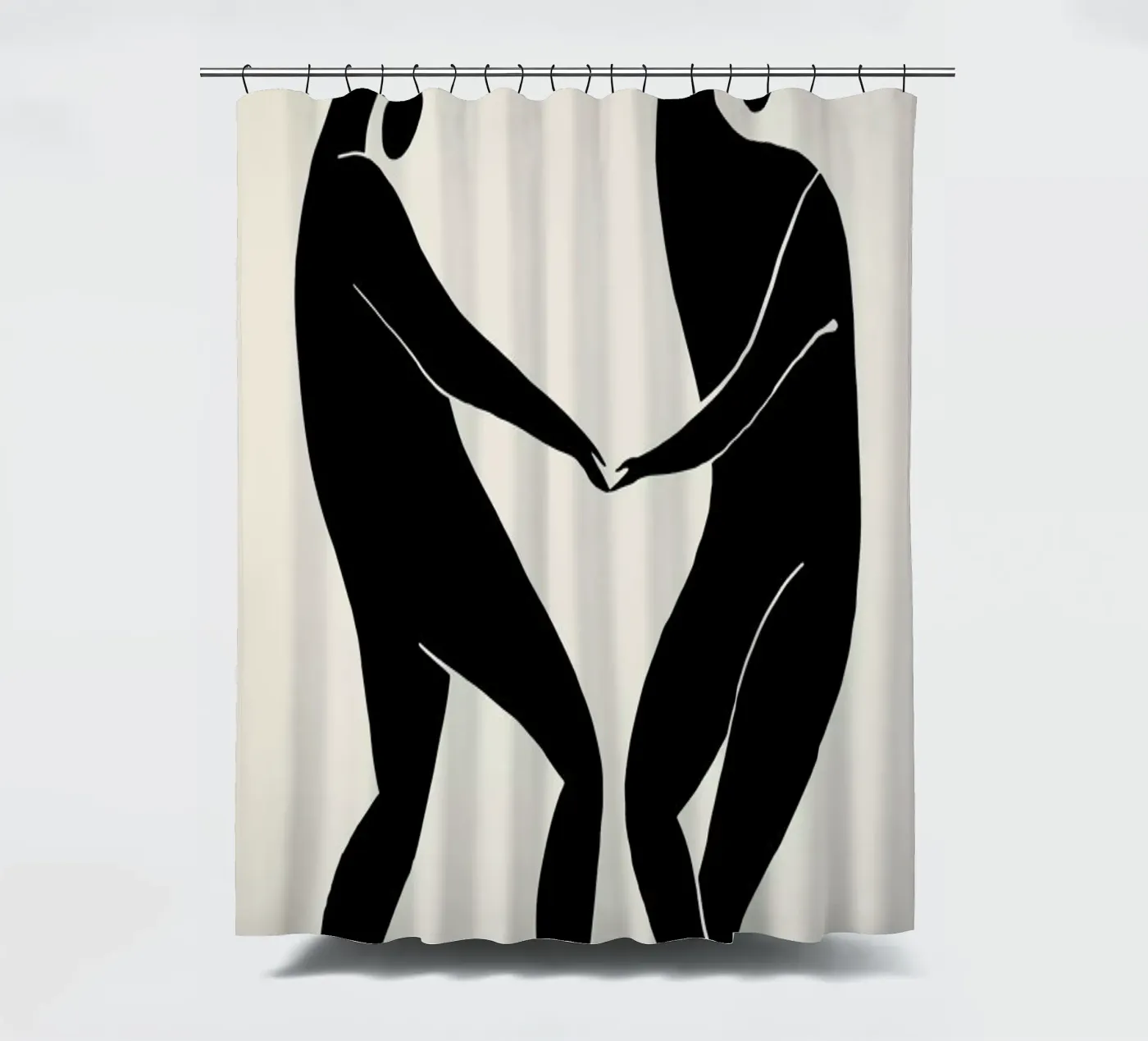 Dancing Figures 2 douchegordijn van Graphite