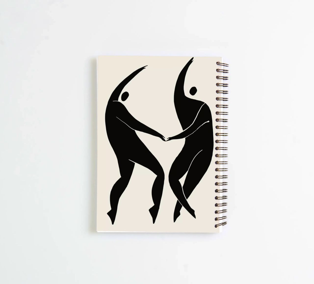 Dancing Figures 2 spiral notebook by Graphite