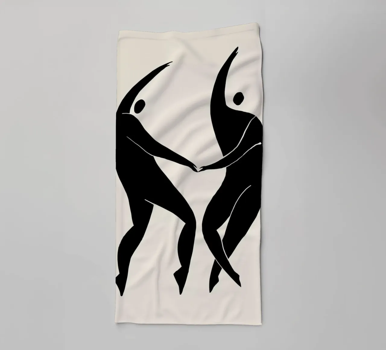 Dancing Figures 2 Handtuch von Graphite