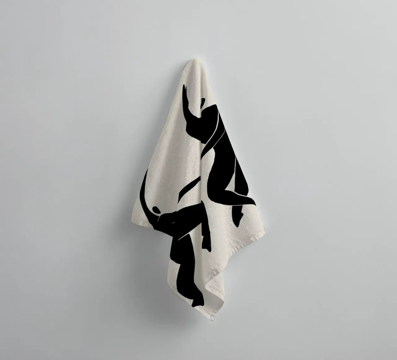 Dancing Figures 2 Handtuch von Graphite