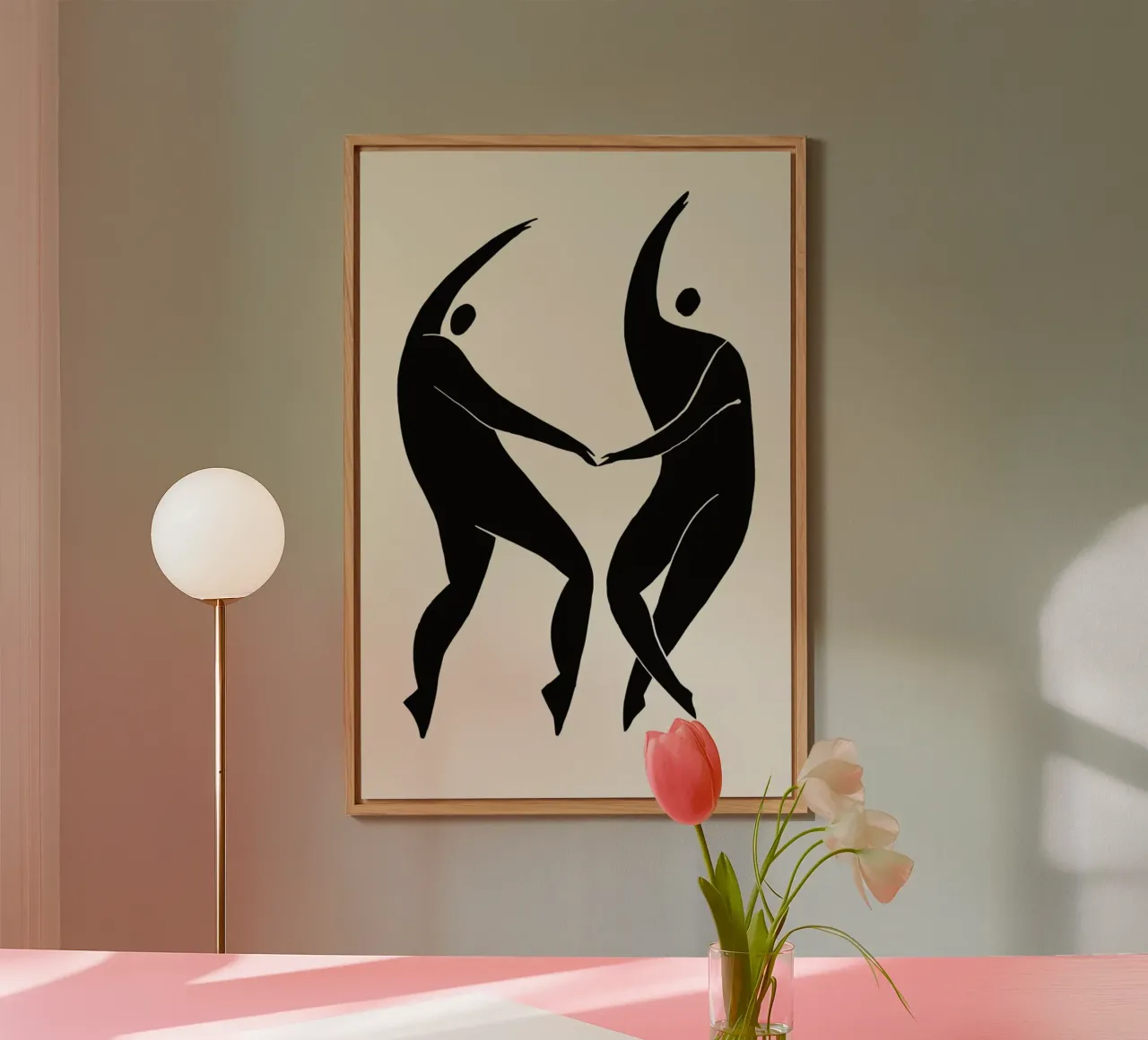 Dancing Figures 2 alluminio dibond da Graphite