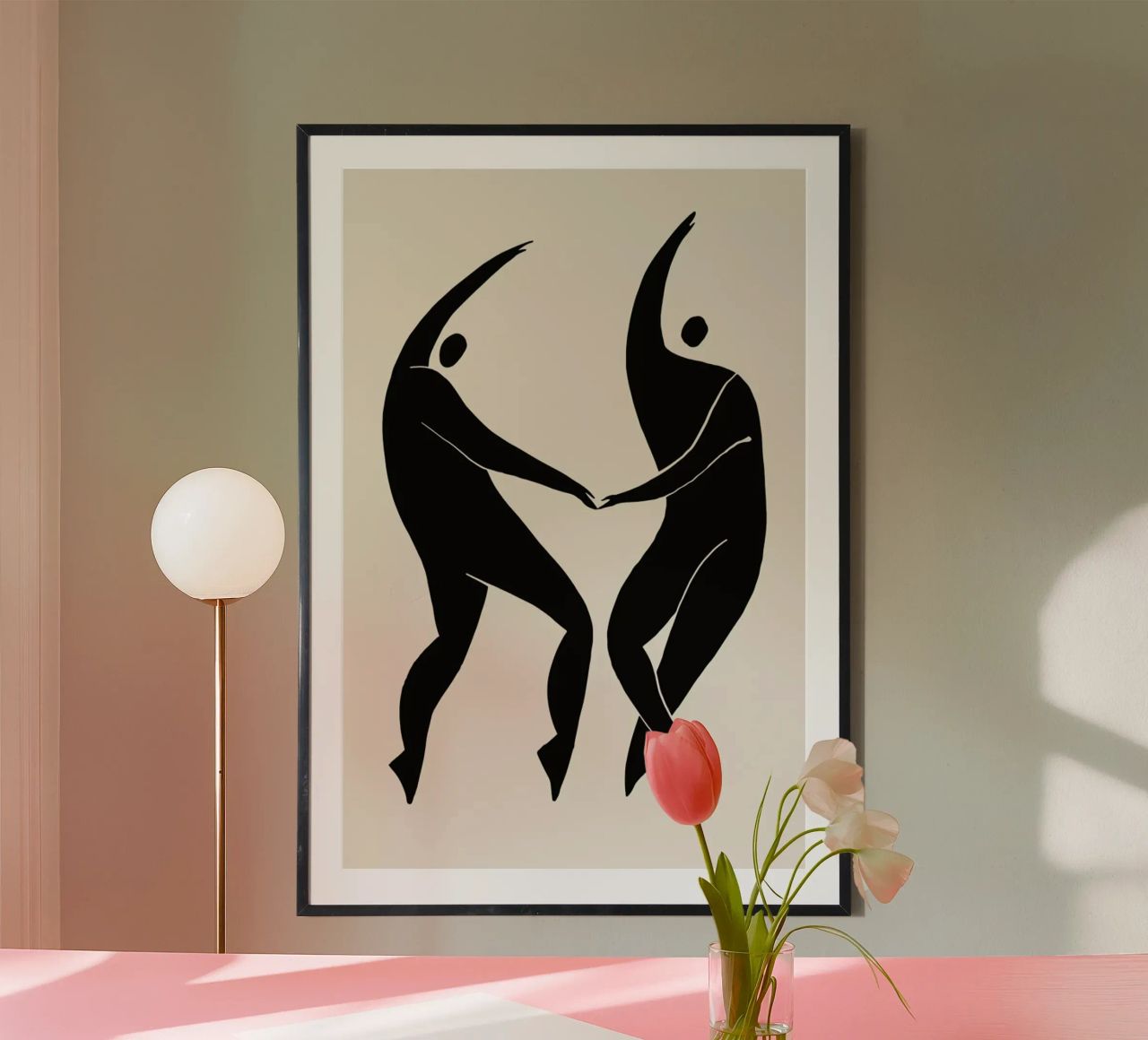 Dancing Figures 2 poster by Graphite