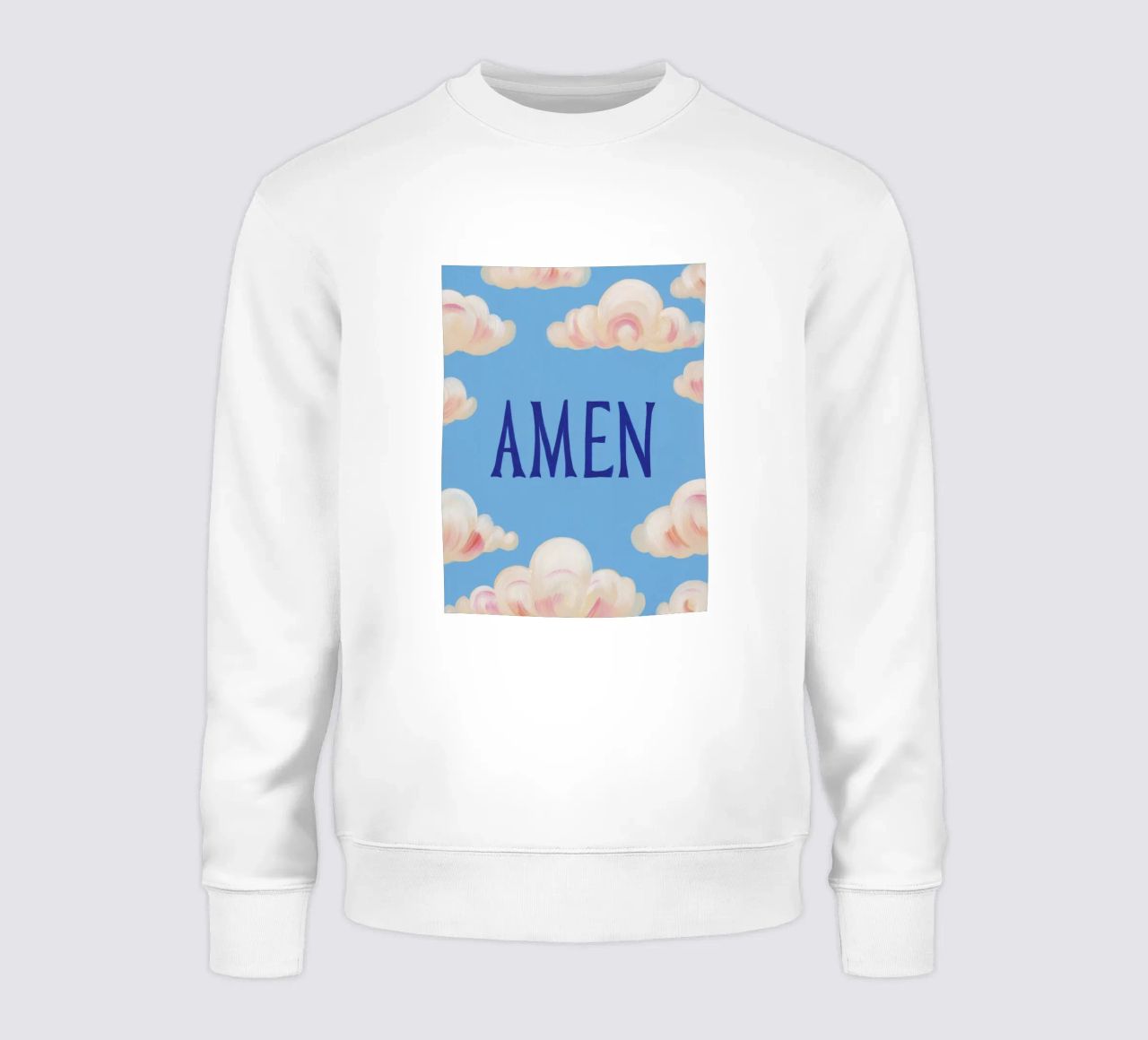 Amén con Wölkschen sudadera de Carinaprint