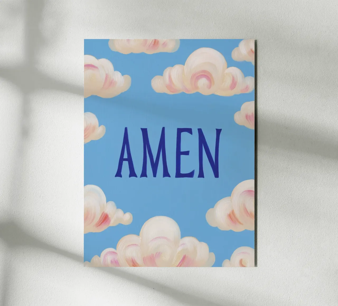 Amen with Wölkschen alu-dibond by Carinaprint