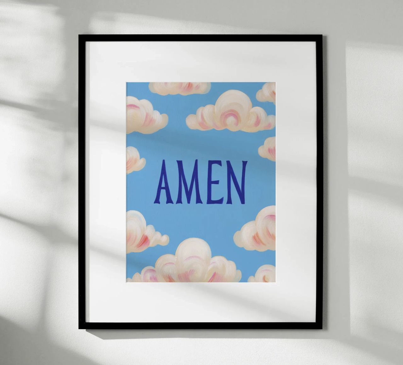 Amén con Wölkschen poster de Carinaprint