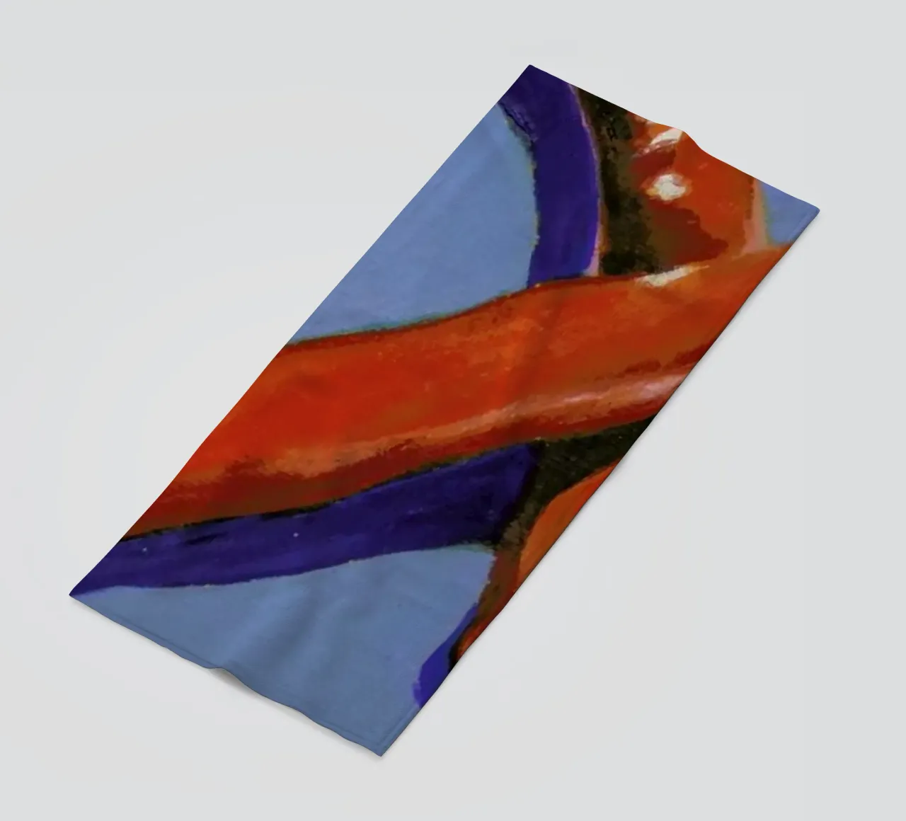 Chillis on Blue beach towel by Miche Watkins