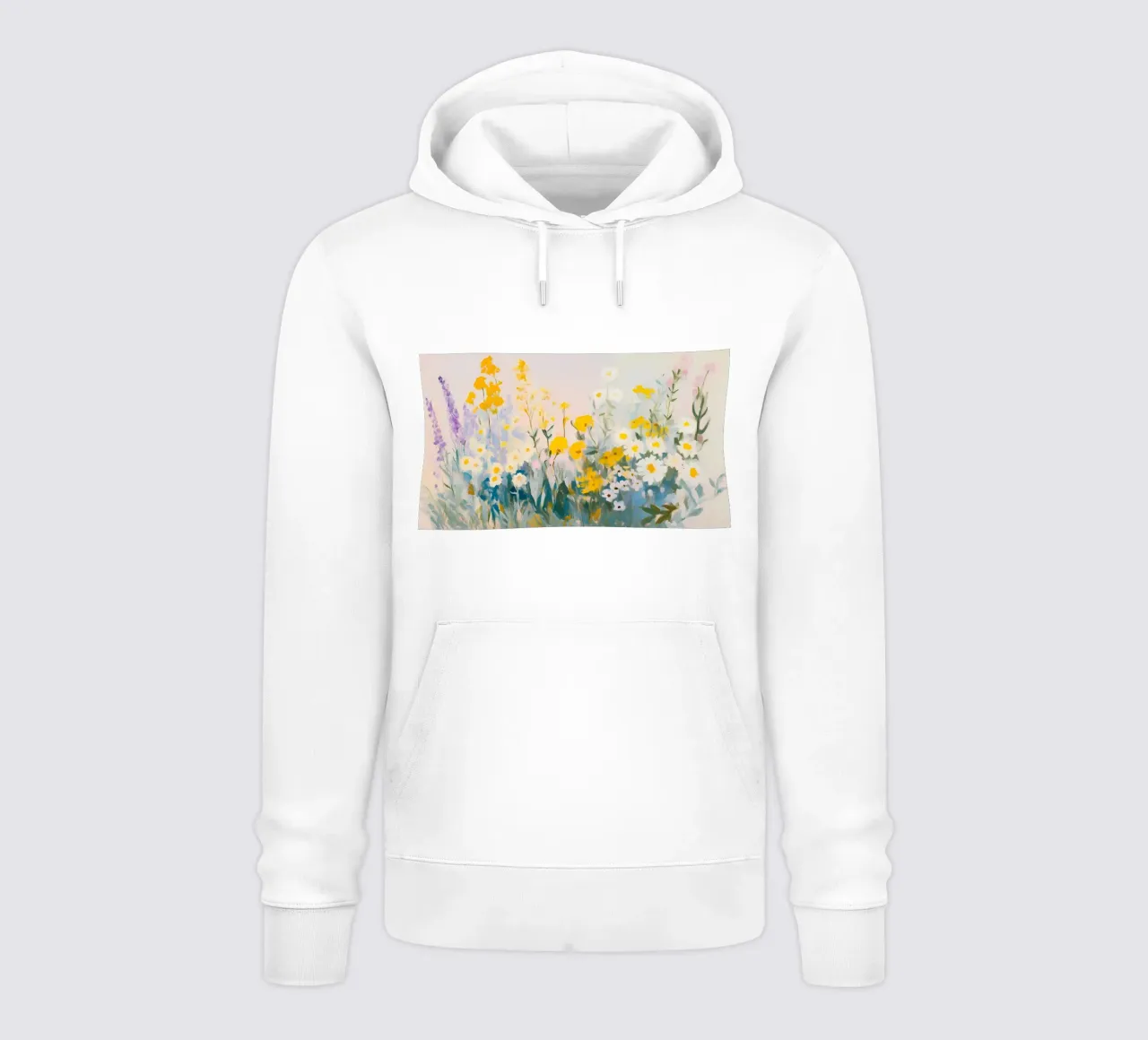 Allegro prato di fiori selvatici - Giardino floreale impressionista felpa con cappuccio da ClubArt