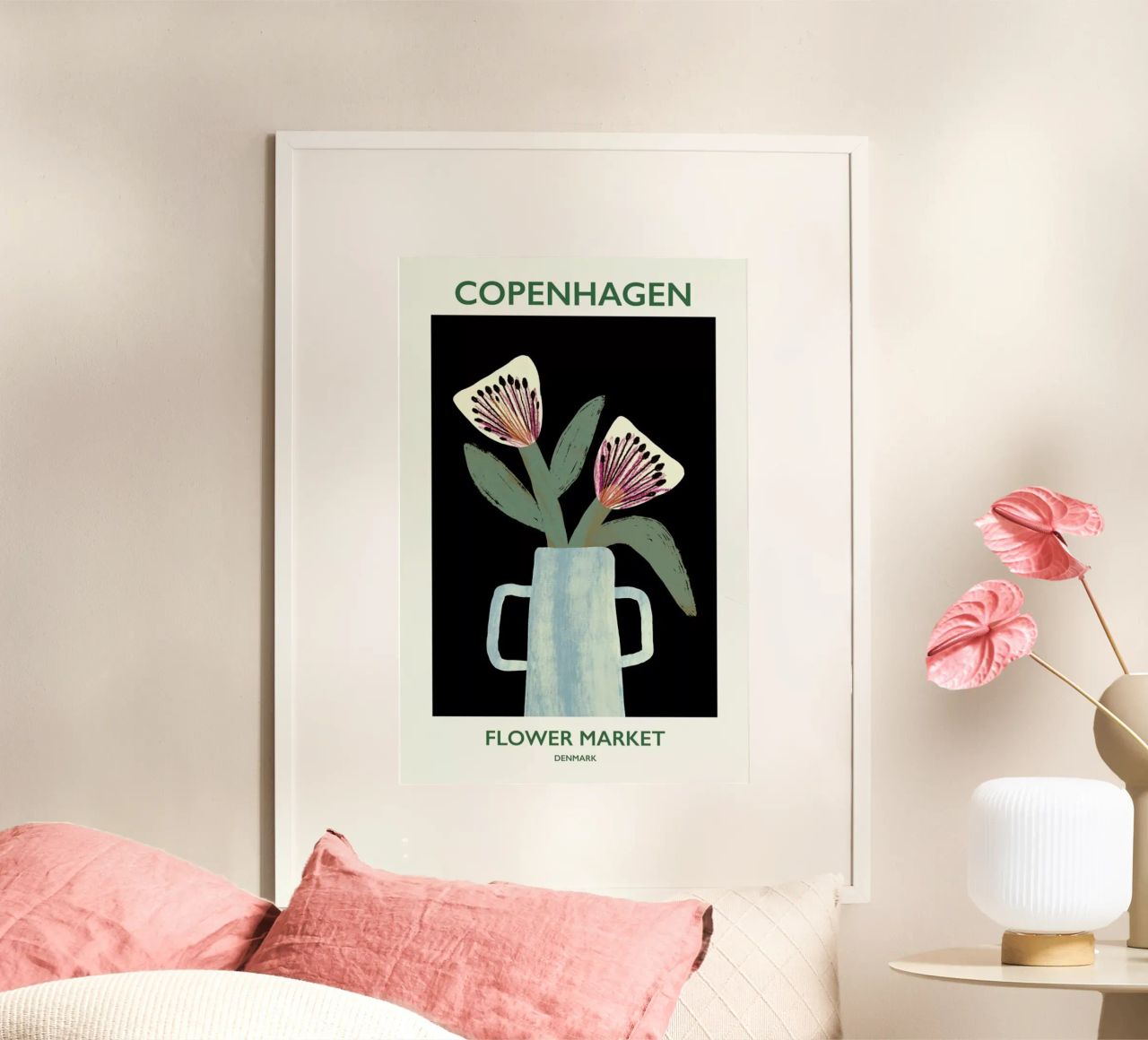 Copenhagen Flower Market poster by Pure