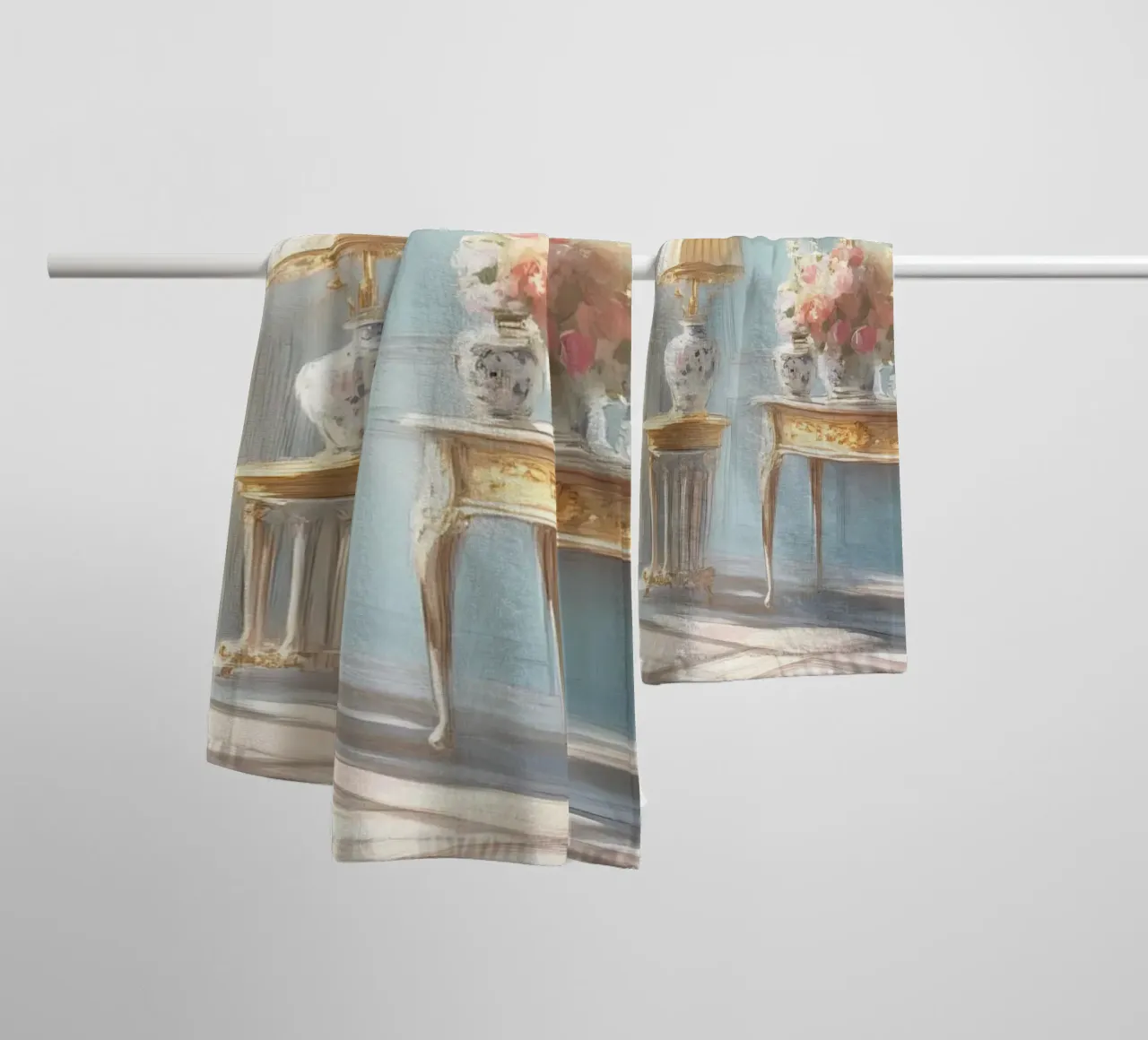 Camera parigina di Maria Sherbinina - Interno francese pastello asciugamano da bagno da ClubArt