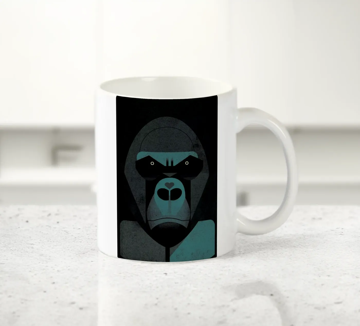 Gorilla ceramic mug by Dieter Braun