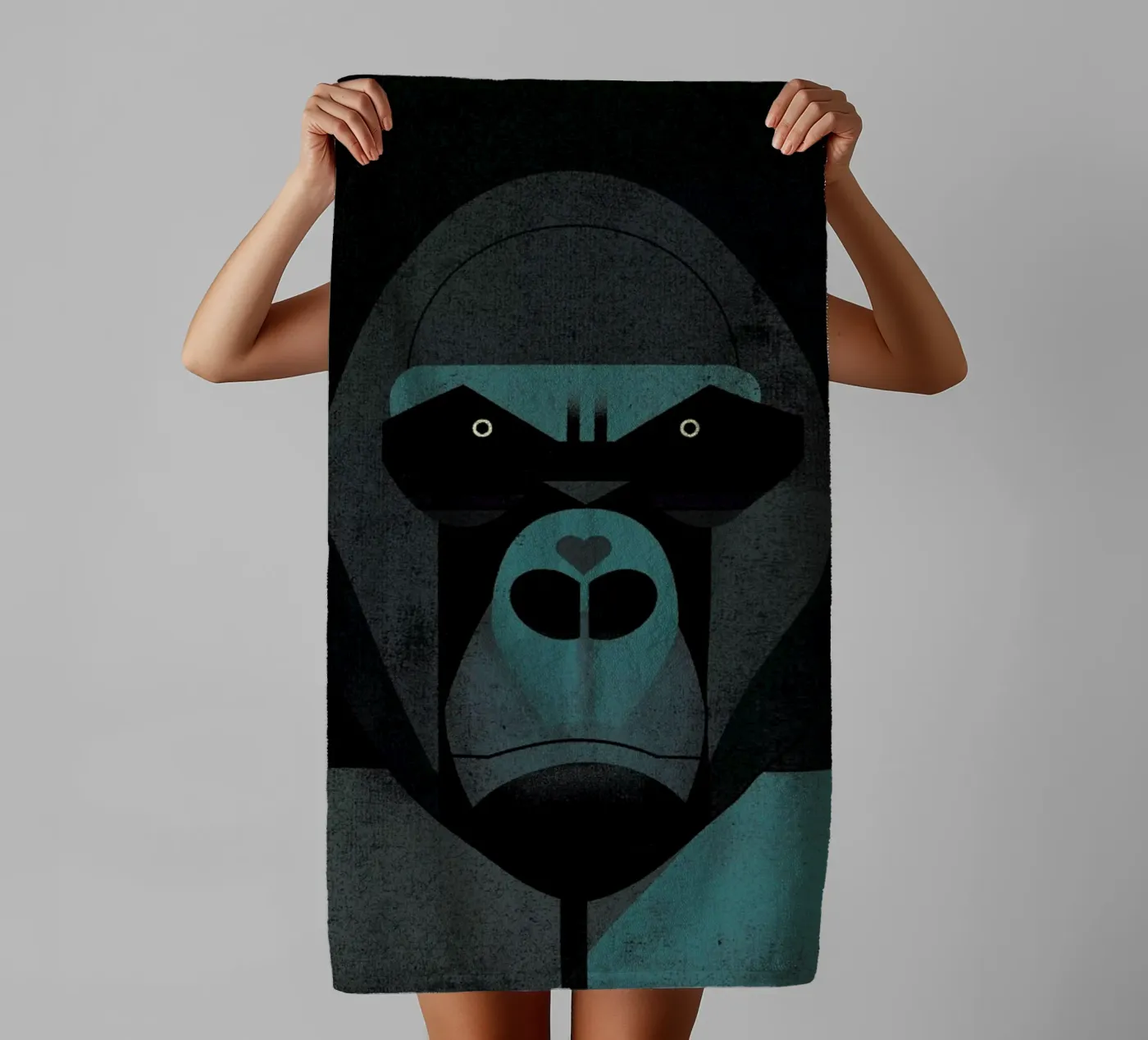Gorilla towel by Dieter Braun