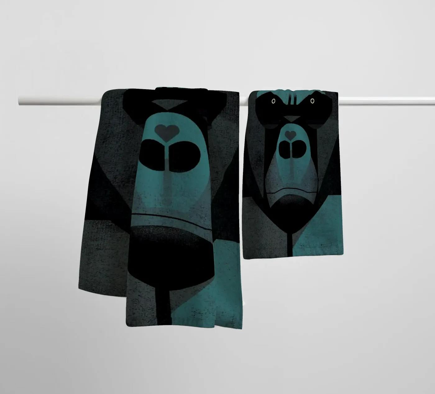 Gorilla towel by Dieter Braun