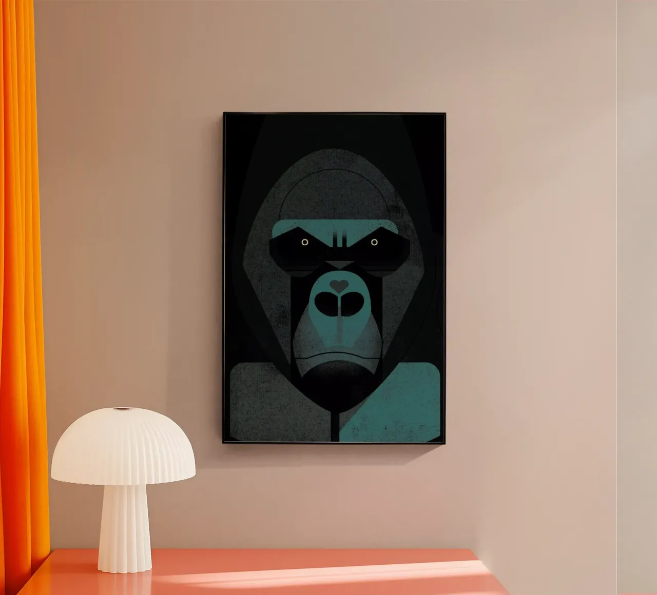 Gorilla acryl van Dieter Braun