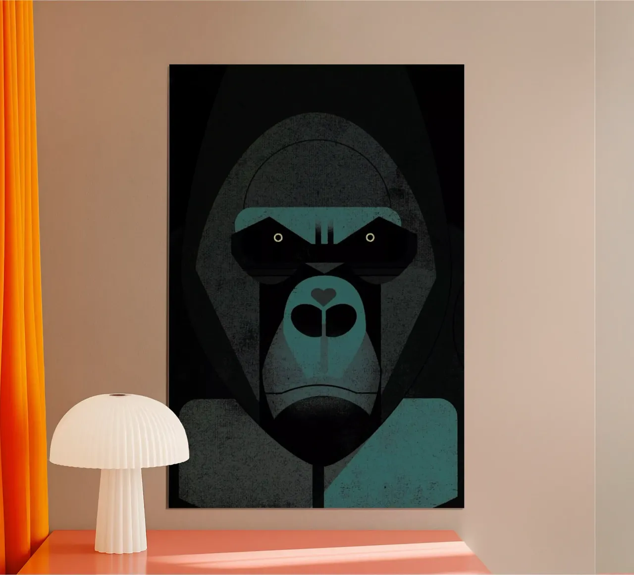Gorilla poster van Dieter Braun