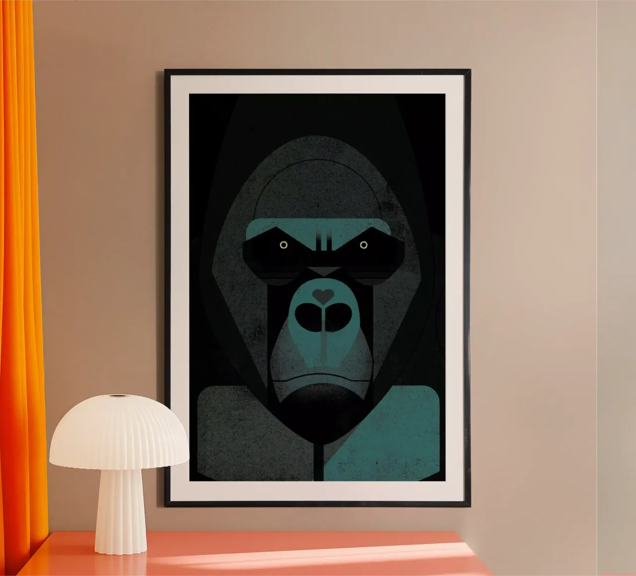 Gorilla poster van Dieter Braun