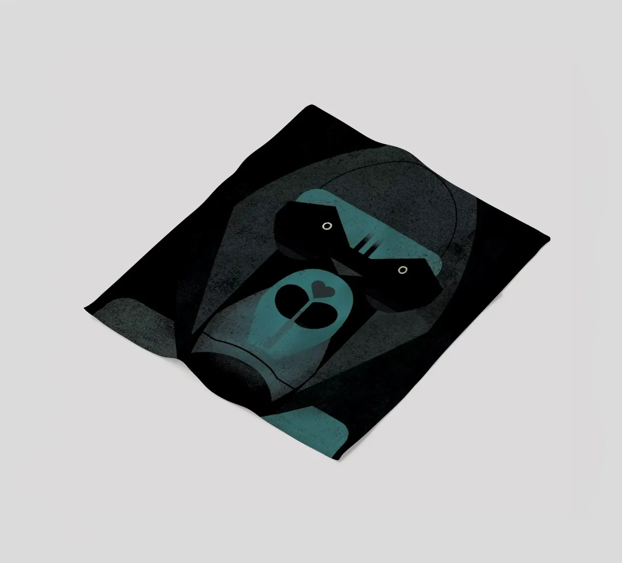 Gorilla fleece blanket by Dieter Braun