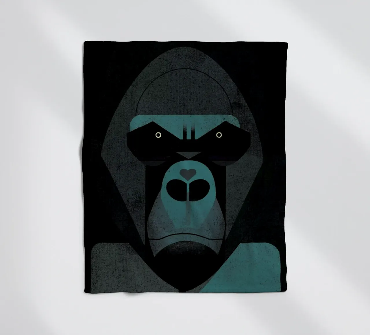 Gorilla fleecedeken van Dieter Braun