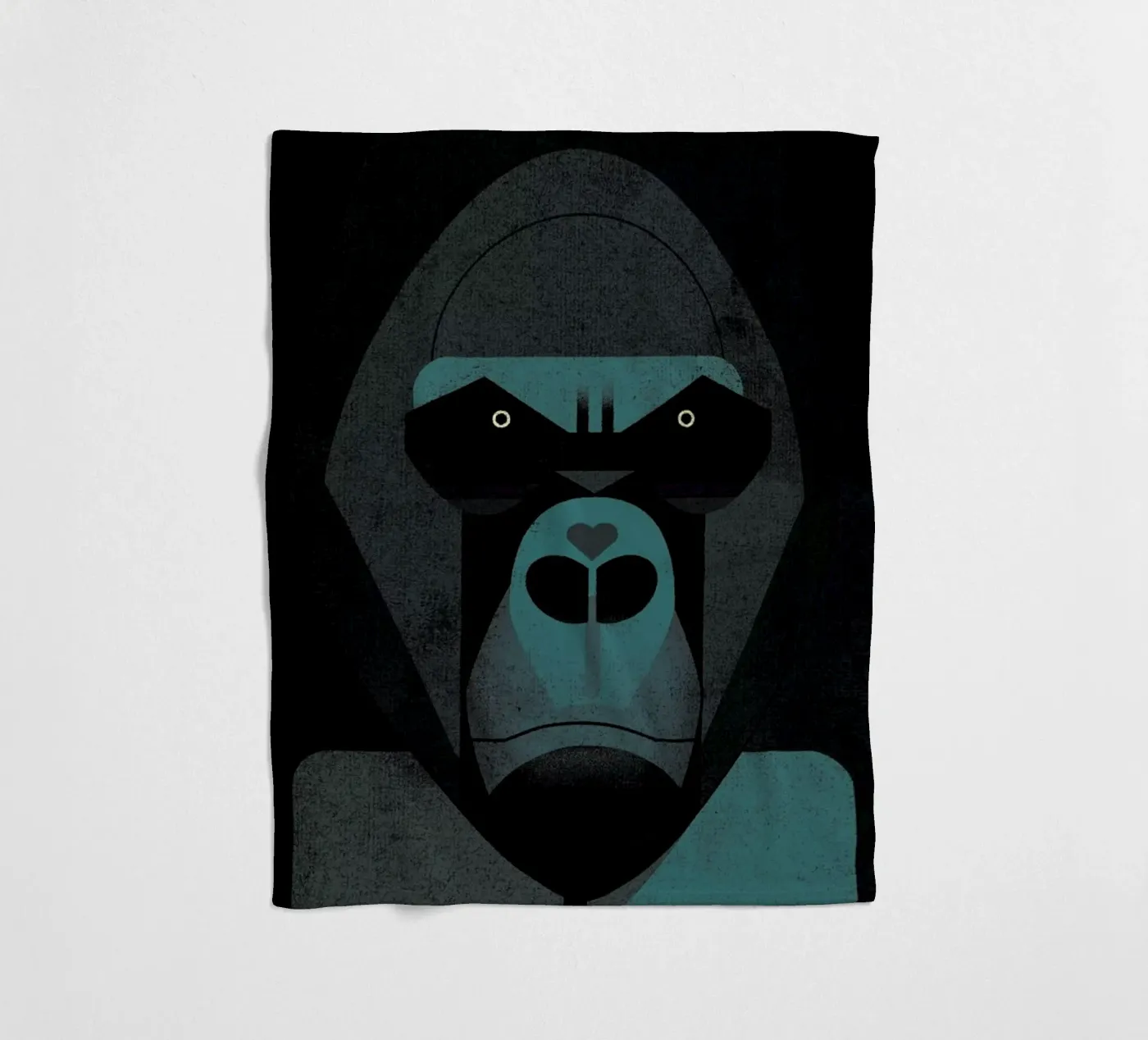 Gorilla fleecedeken van Dieter Braun