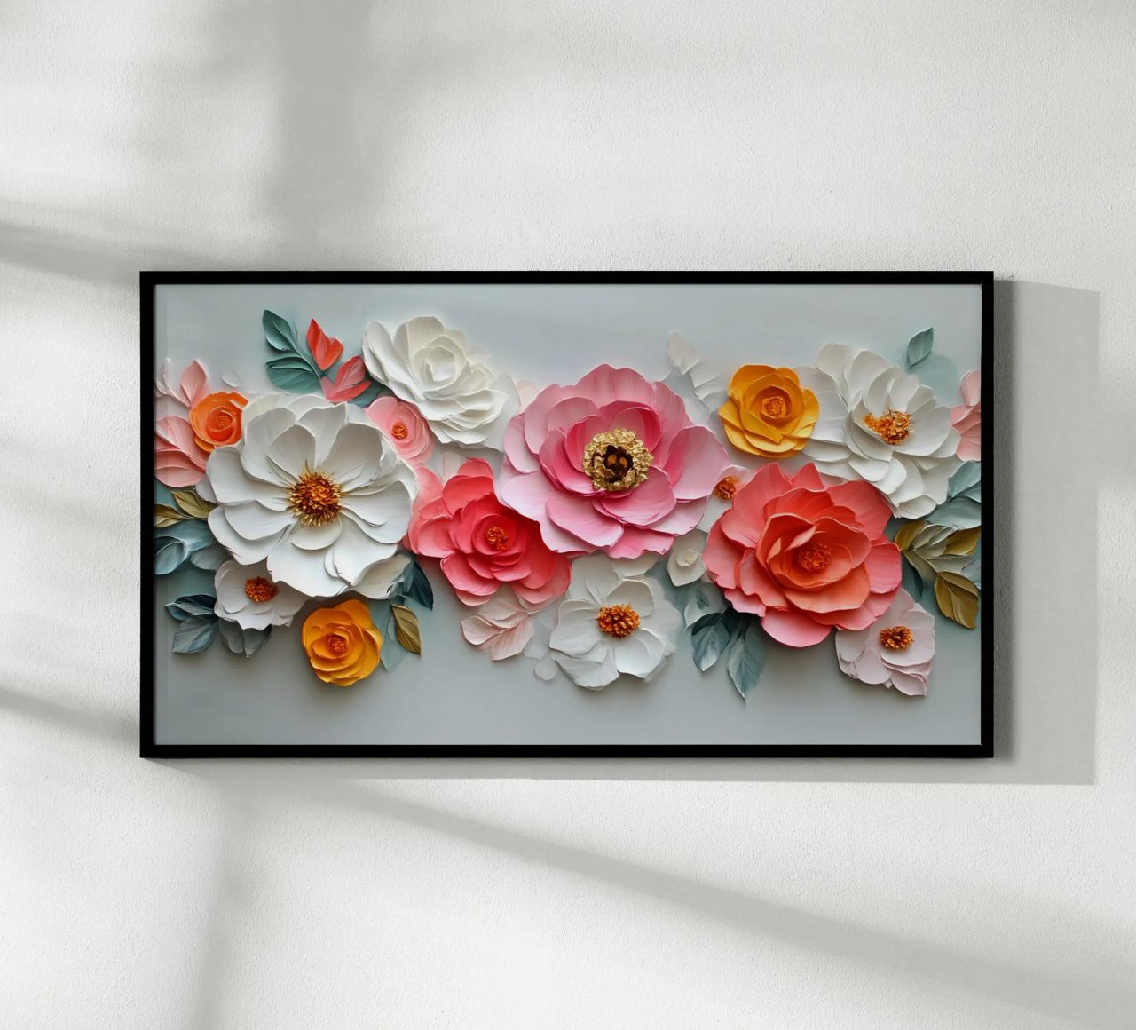 Fleur géante en papier - Décoration murale florale texturée poster de ClubArt