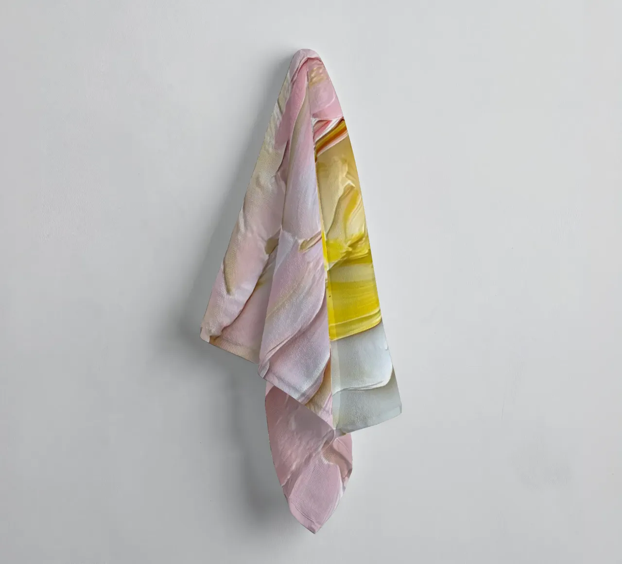 Pastel Impasto Floral - Textured Abstract Bloom Art towel by ClubArt