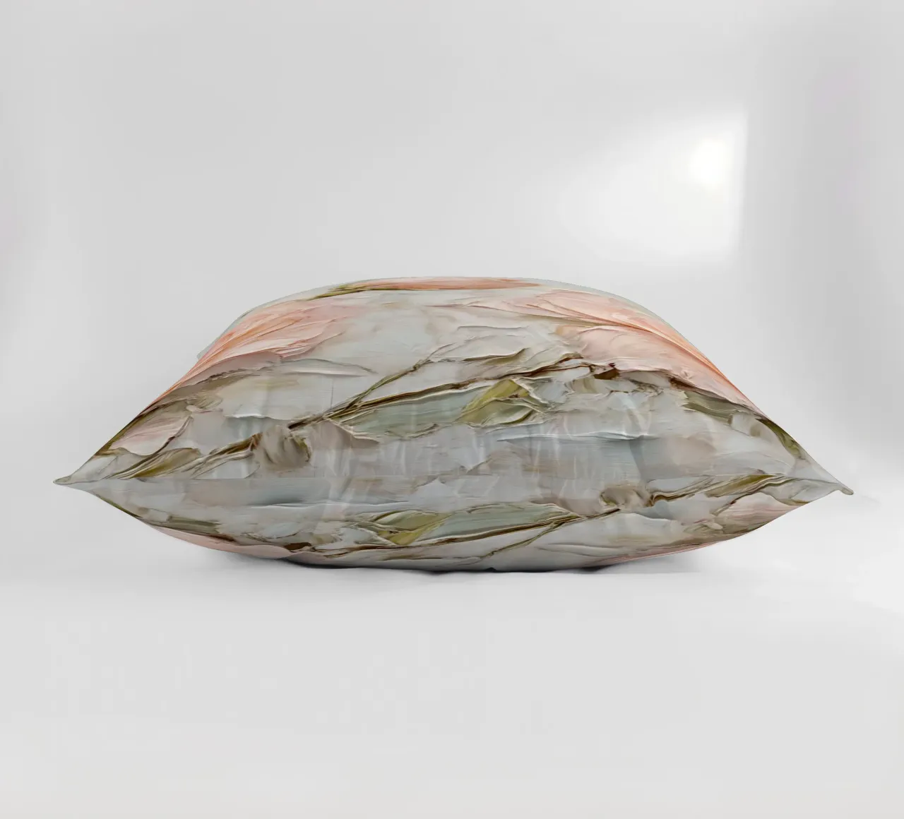 Arte floreale in oro rosa testurizzato - Impasto Bloom Wall Art cuscino da ClubArt