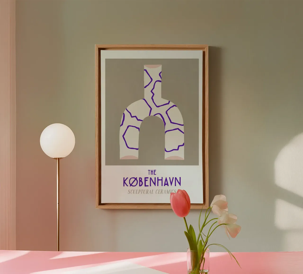 The Kobenhavn No. 3 tela con Cornice a cassetta da typealive