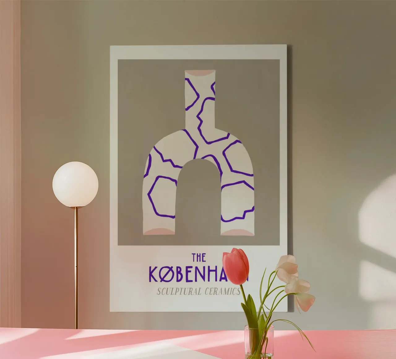 The Kobenhavn No. 3 tela con Cornice a cassetta da typealive