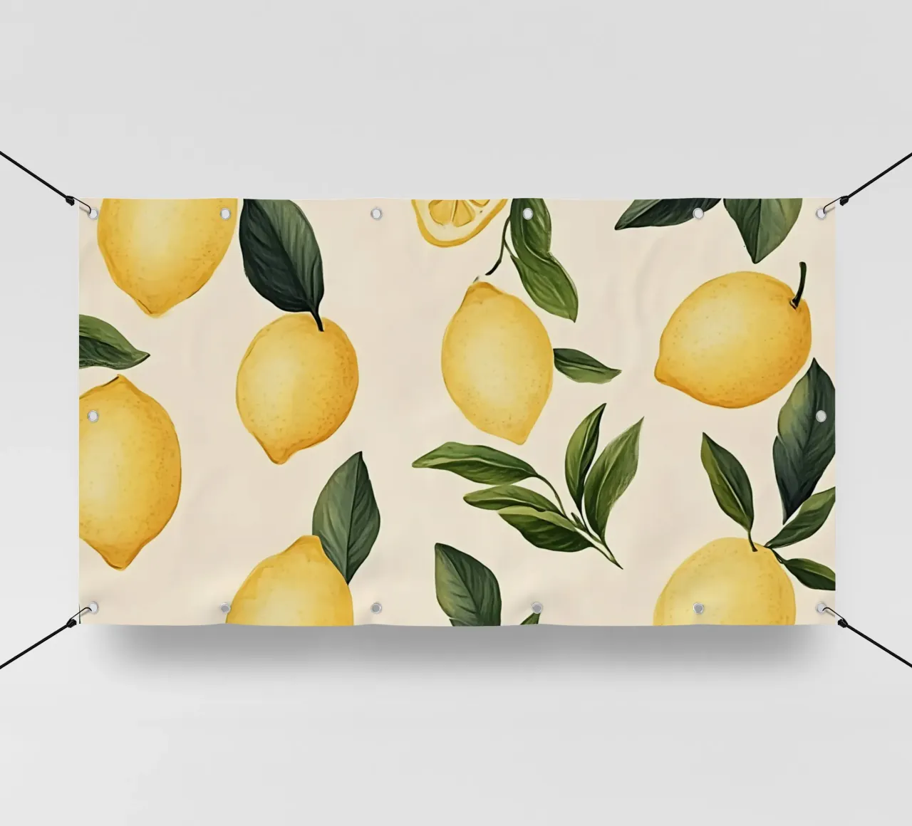 Bright Lemon Pattern - Modern Botanical Citrus Print pvc cover by ClubArt