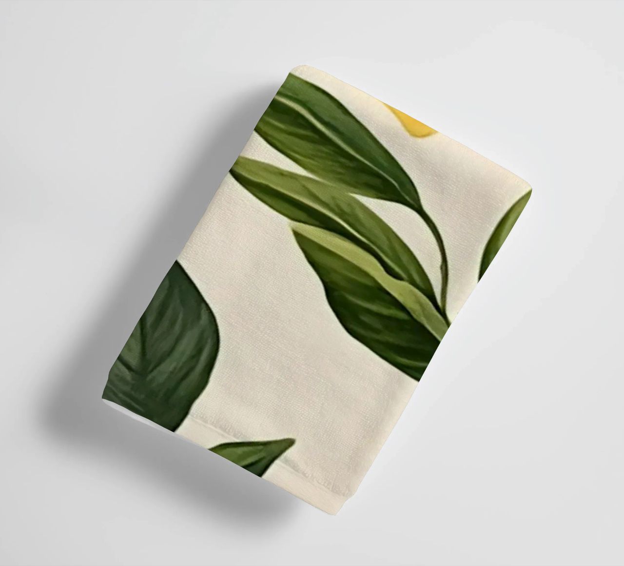 Bright Lemon Pattern - Modern Botanical Citrus Print towel by ClubArt