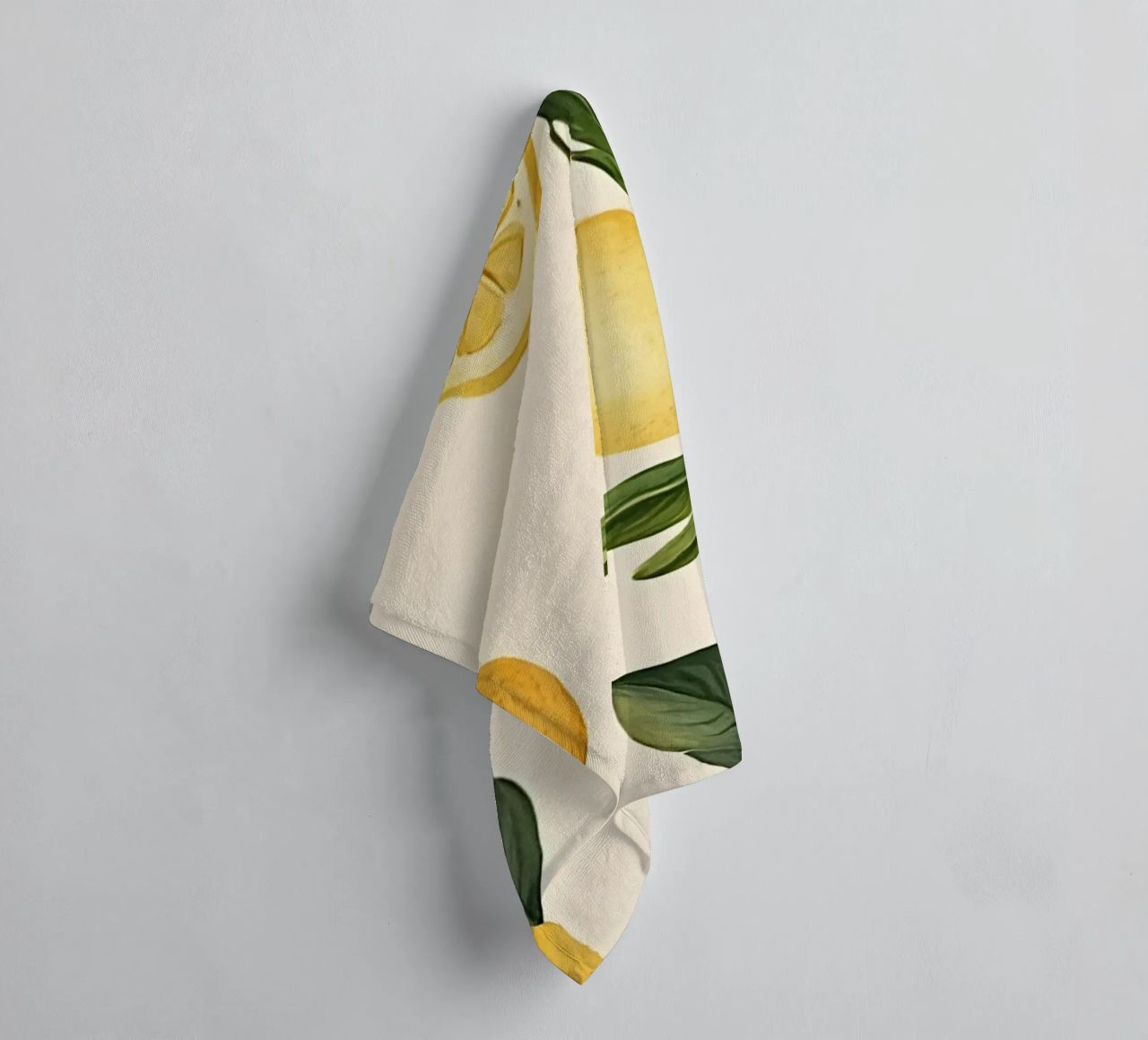 Bright Lemon Pattern - Modern Botanical Citrus Print towel by ClubArt