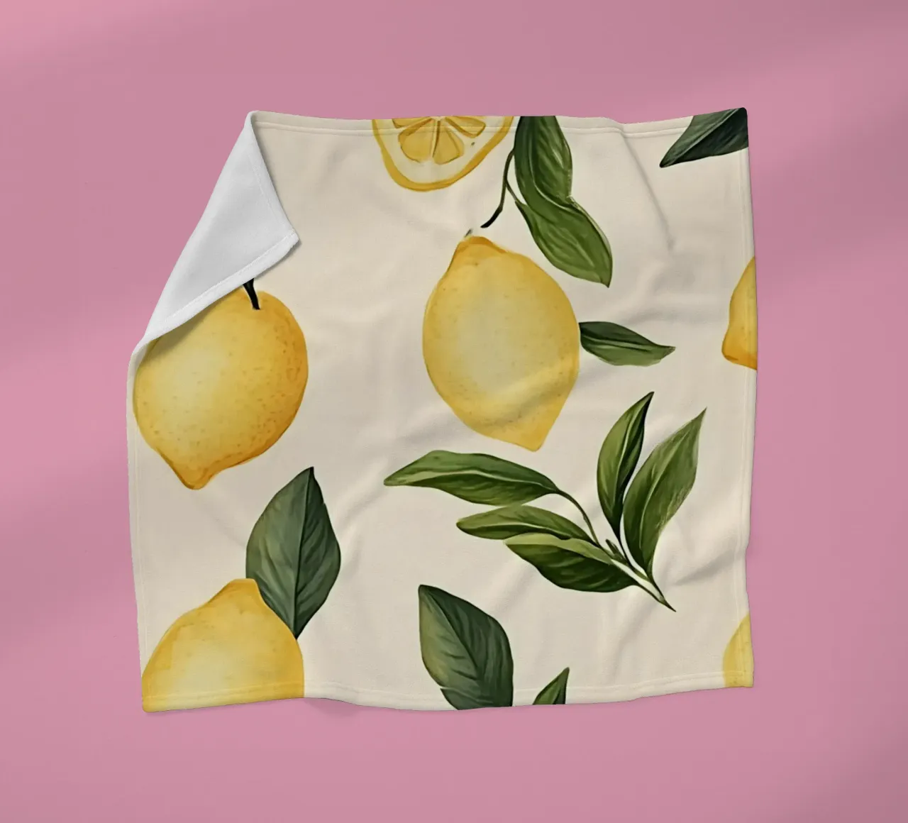 Helder Citroenpatroon - Moderne Botanische Citrusvruchtendruk fleecedeken van ClubArt