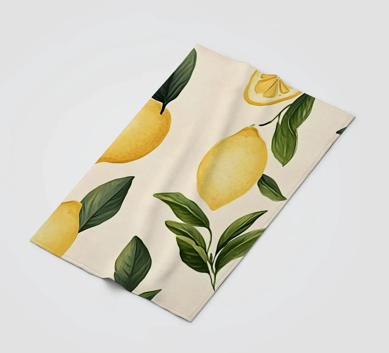 Helder Citroenpatroon - Moderne Botanische Citrusvruchtendruk fleecedeken van ClubArt